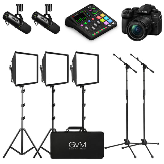 2-Person Pro Podcasting Kit: Studio-Quality Podcast Equipment